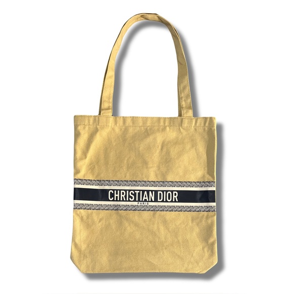 Christian Dior Around the World Tote Bag Beige Knit GWP NWT Limited Edition Luxe - Picture 1 of 8